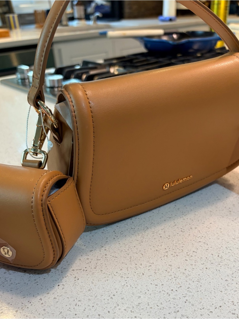 Lululemon Cactus Leather Mini bag with baby& free charm! - Picture 4 of 6